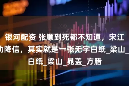 银河配资 张顺到死都不知道，宋江让他送的劝降信，其实就是一张无字白纸_梁山_晁盖_方腊